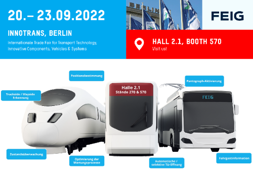 RFID based rail applications LIVE at InnoTrans 2022
